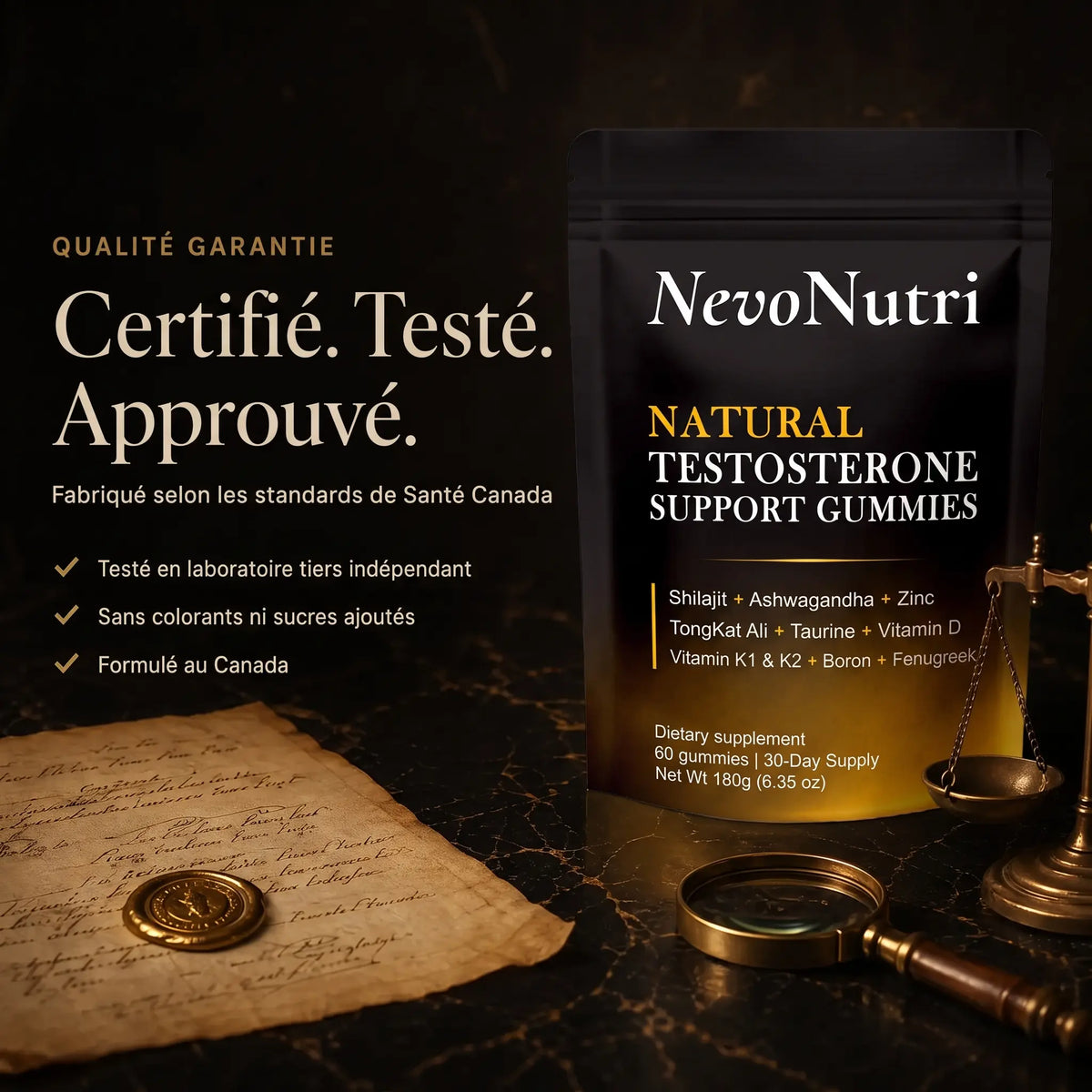 Gummies Support Testostérone 9 en 1