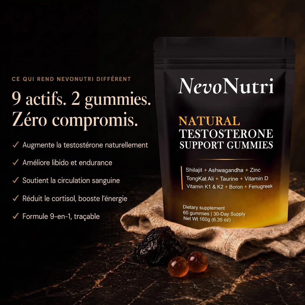 Gummies Support Testostérone 9 en 1